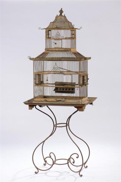 Cage oiseaux - estimation - gratuite - expertise - objet de curiosite -  metal - bois - bronze - automate - Estimation - objet de curiosité -  expertise - gratuite